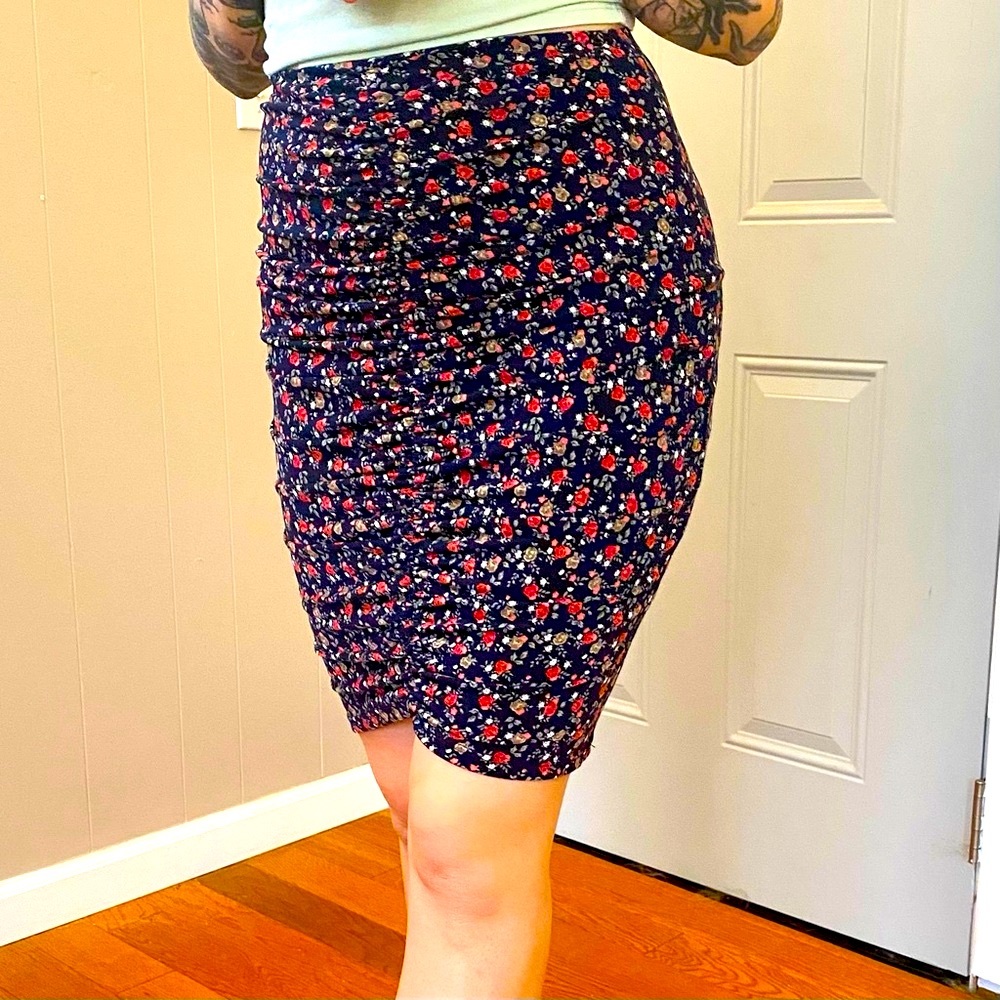 Abound Floral Bodycon Skirt